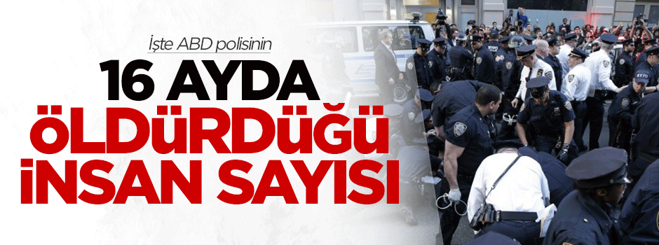 İşte ABD polisinin 16 ayda öldürdüğü insan sayısı