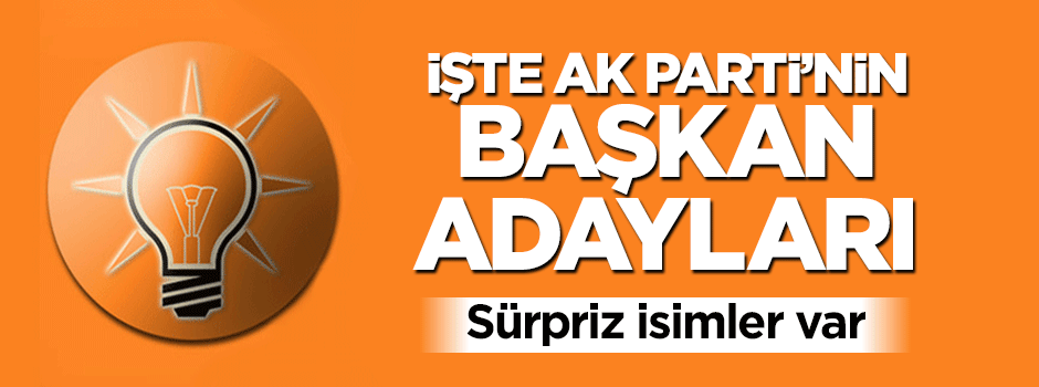 İşte AK Parti'nin Meclis Başkanı adayları