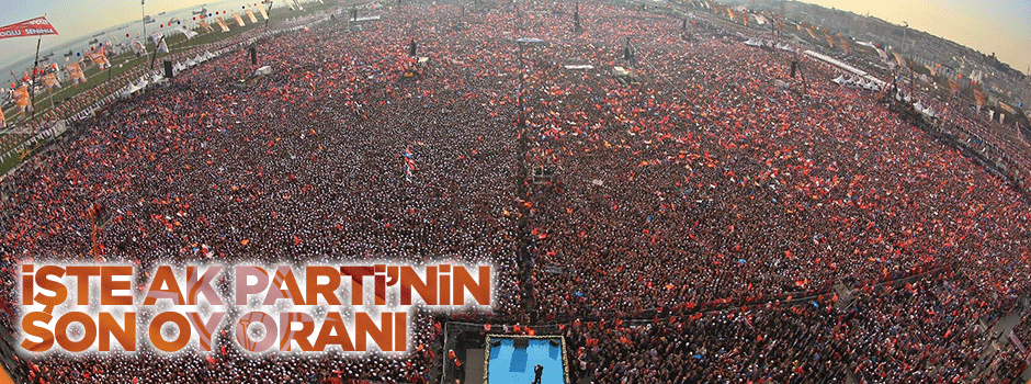 İşte AK Parti‘nin son oy oranı!