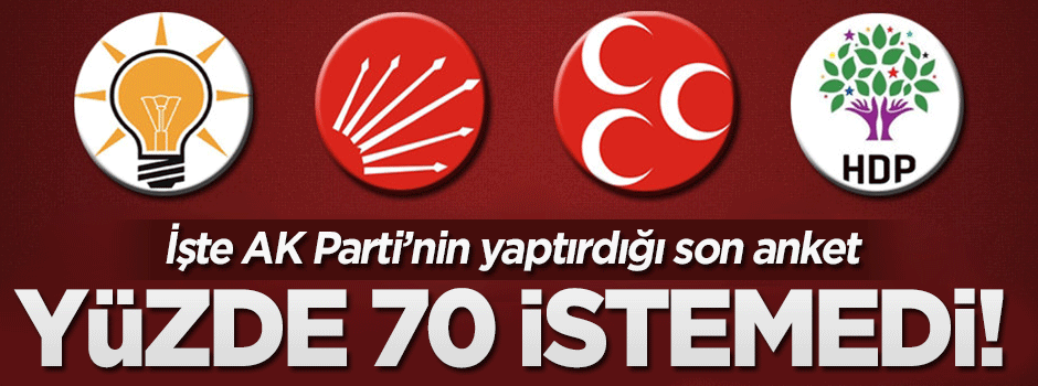 İşte Ak Parti'nin yaptırdığı son anket