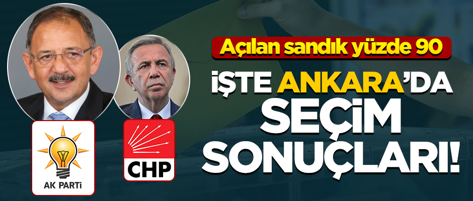 İşte Ankara'dan ilk sonuçlar! 2019 yerel seçimleri Ankara sonuçları