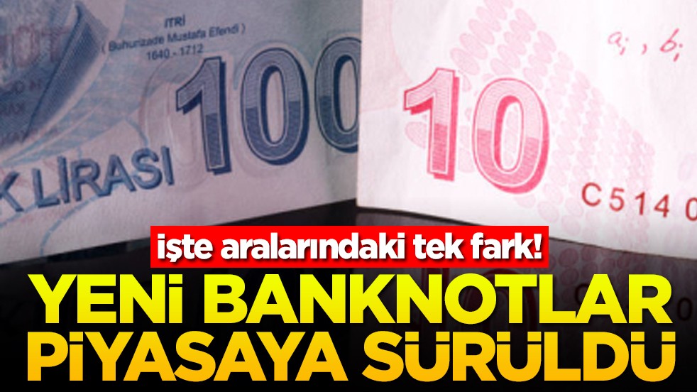 İşte aralarındaki tek fark! Yeni banknotlar piyasaya sürüldü