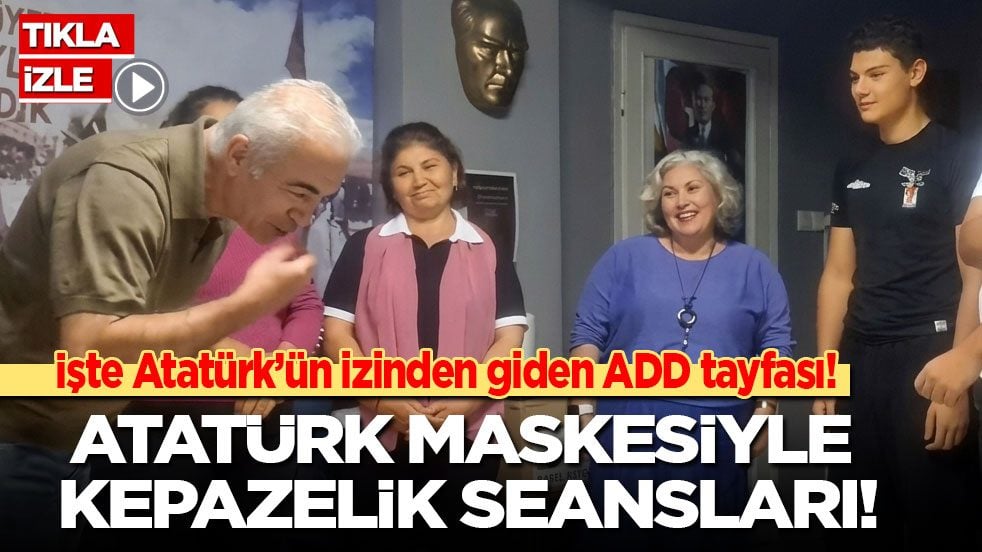 İşte Atatürk’ün izinden giden ADD tayfası! Atatürk maskesiyle kepazelik seansları