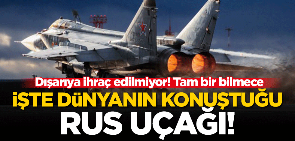İşte az kişinin bildiği Rus uçağı! Tam bir bilmece