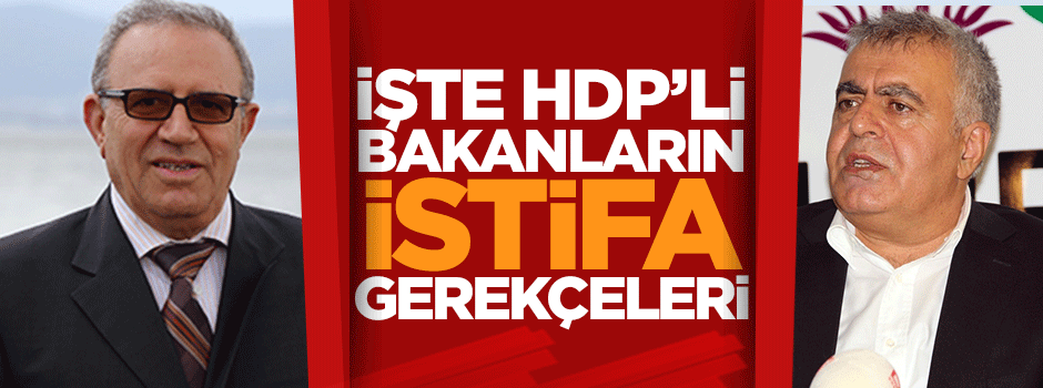 İşte bakanların istifa gerekçeleri