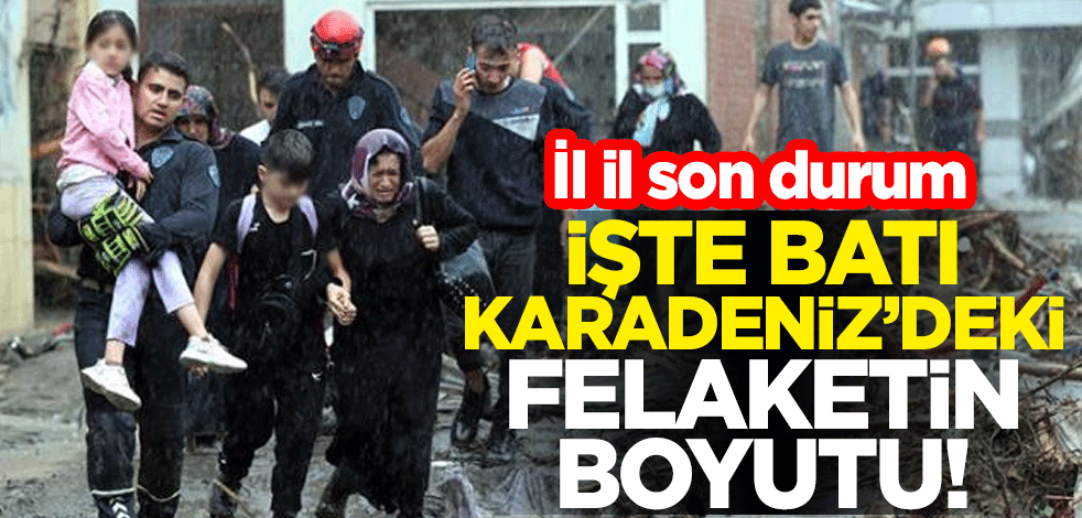 İşte Batı Karadeniz'deki felaketin boyutu! İl il son durum