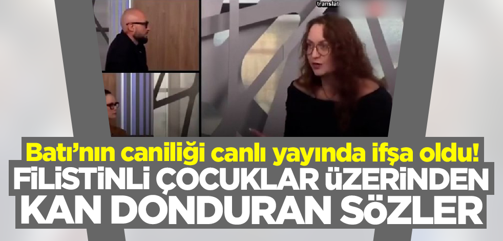 İşte Batı'nın caniliği! Canlı yayında İsrailli ve Filistinli çocuklar üzerinden kan donduran sözler!