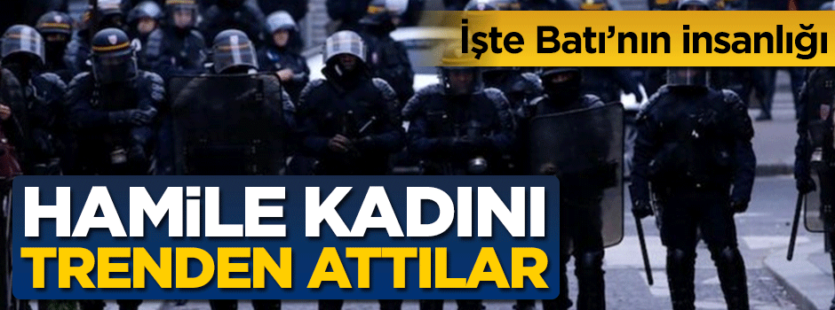 İşte Batı'nın insanlığı! Hamile kadını trenden attılar
