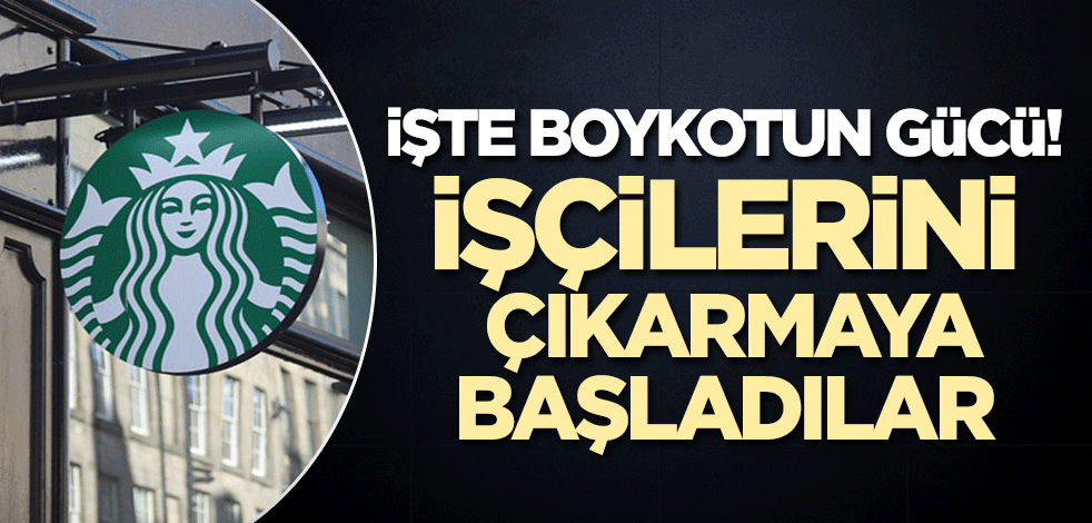 İşte boykotun gücü! Starbucks şubeleri işçi çıkarmaya başladı...