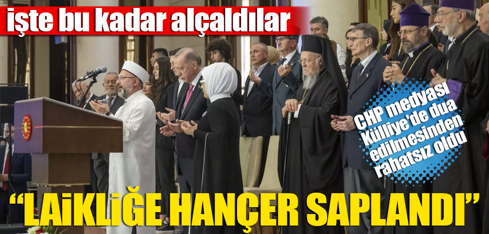 İşte bu kadar alçaldılar! Cumhuriyet gazetesi Külliye'de dua edilmesinden rahatsız oldu "Laikliğe hançer saplandı"