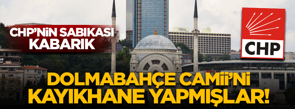 Dolmabahçe Camii'ni kayıkhane yapmışlar