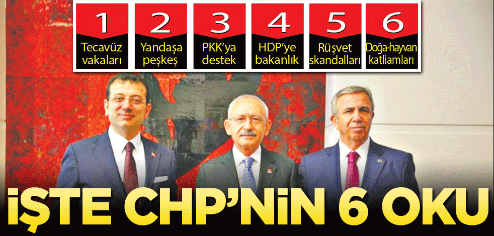 İşte CHP’nin 6 oku