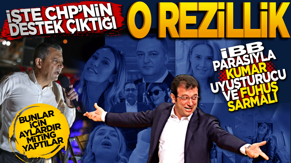 İşte CHP'nin destek çıktığı rezillik: İBB paralarıyla kumar, uyuşturucu ve fuhuş sarmalı