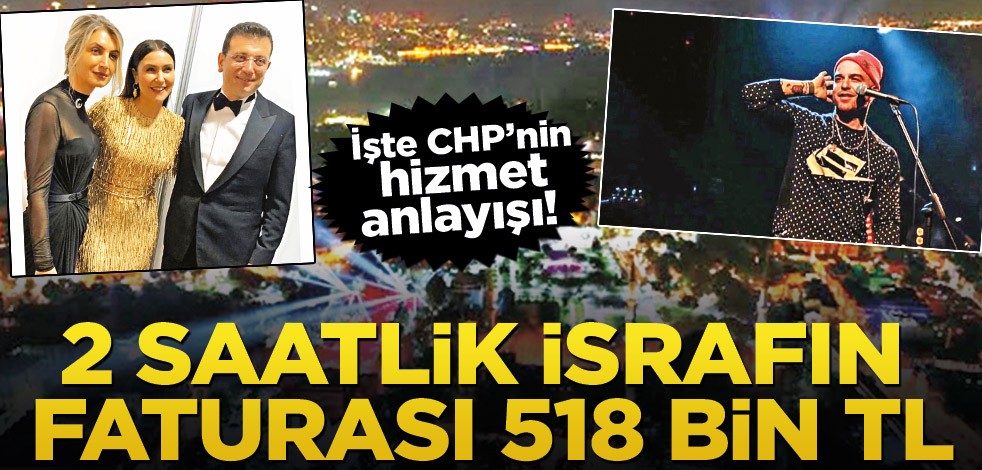3 saatlik israfın faturası 518 bin lira