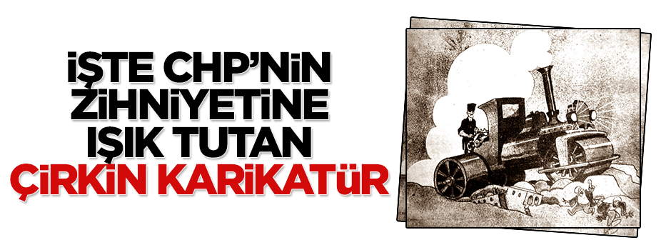 İşte CHP'nin zihniyetine ışık tutan çirkin karikatür