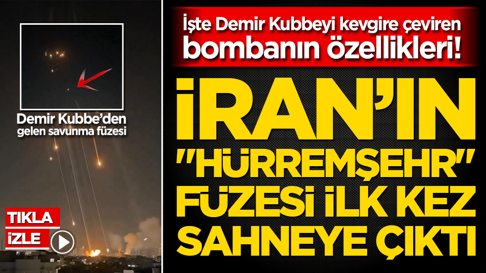 İşte Demir Kubbeyi ilistire çeviren bombanın özellikleri! İran’ın 'Hürremşehr' füzesi ilk kez sahneye çıktı