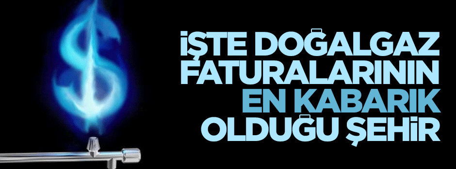 İşte doğalgaz faturalarının en kabarık olduğu şehir