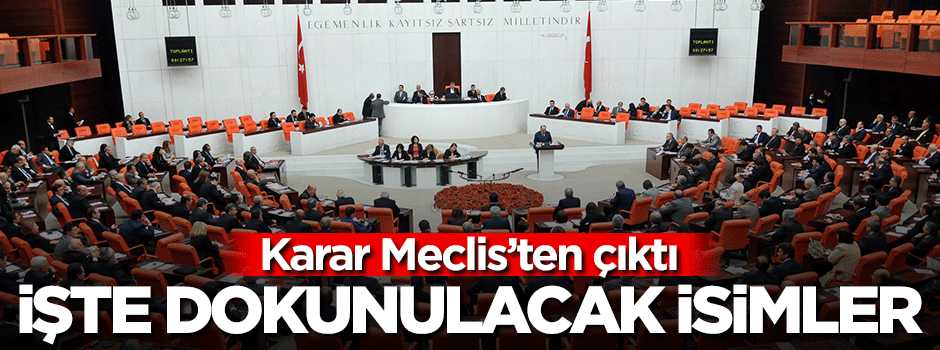 İşte dokunulmazlıkları kalkacak isimler!