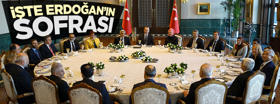 İşte Erdoğan'ın Cumhurbaşkanlığı Sofrası