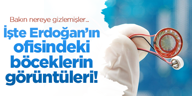 İşte Erdoğan'ın ofisindeki 'böcek'lerin görüntüleri!