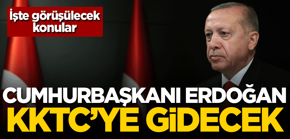 İşte görüşülecek konular! Cumhurbaşkanı Erdoğan KKTC’ye gidecek