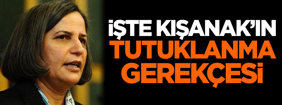 İşte Gültan Kışanak'ın tutuklanma gerekçesi