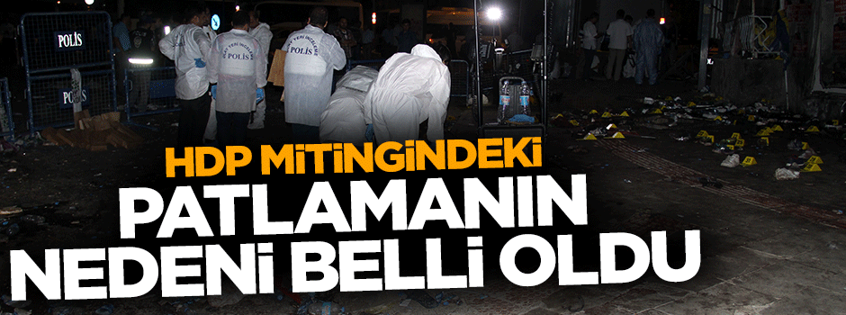 İşte HDP mitingindeki patlamanın nedeni