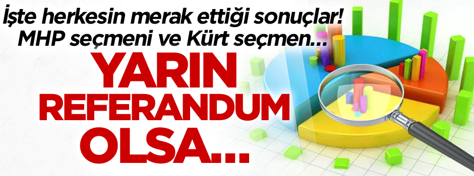 İşte herkesin merak ettiği sonuçlar! MHP seçmeni ve Kürt seçmen… Yarın referandum olsa…