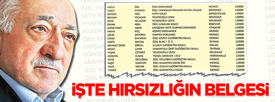 İşte hırsızlığın BELGESİ
