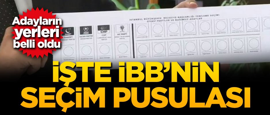 İşte İBB'nin seçim pusulası!