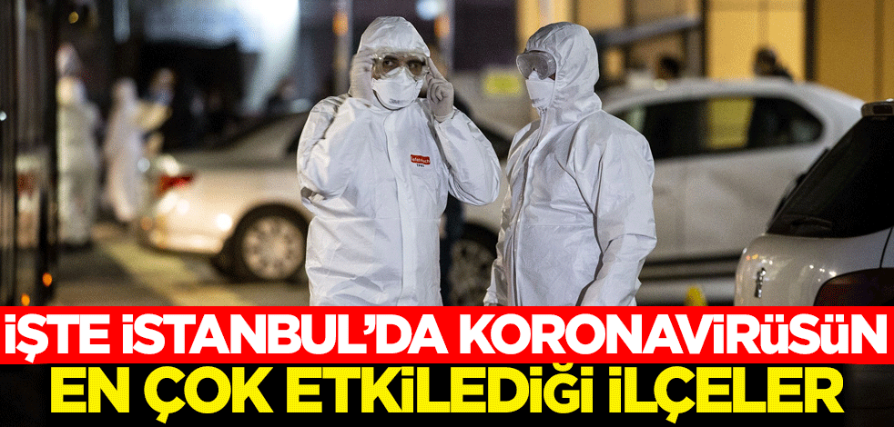 İşte İstanbul'da koronavirüsün en çok etkilediği ilçeler