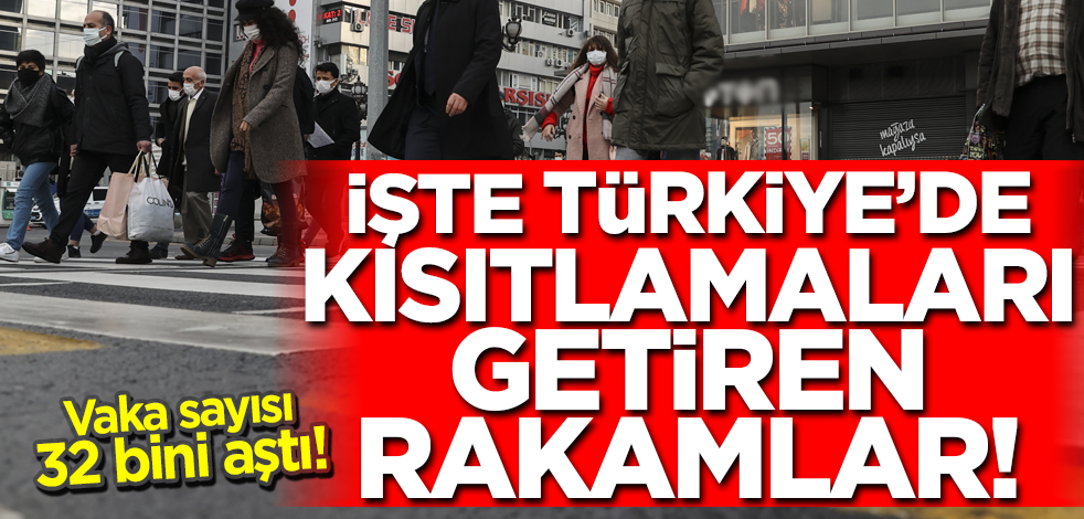 İşte kısıtlamaları getiren rakamlar! Vaka sayısı 32 bini aştı