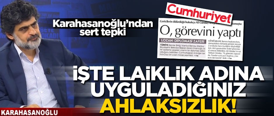 İşte laiklik adına uyguladığınız ahlaksızlık!