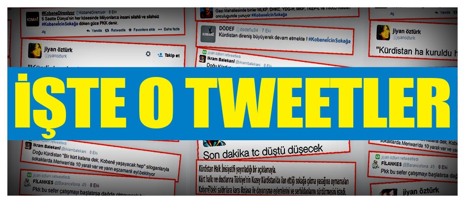 İşte o tweetler
