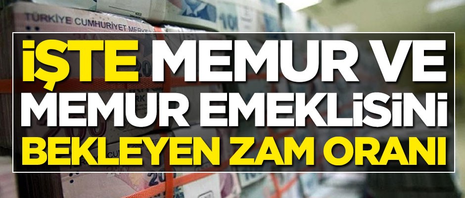 İşte Ocak'ta memur ve memur emeklisini bekleyen zam oranı