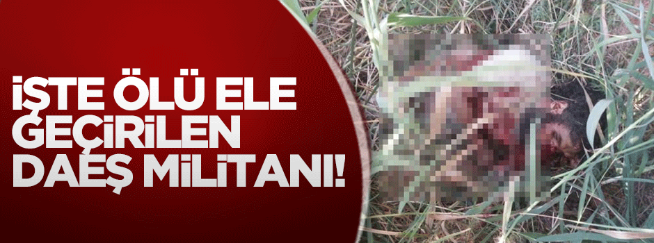 İşte ölü ele geçirilen DAEŞ militanı!