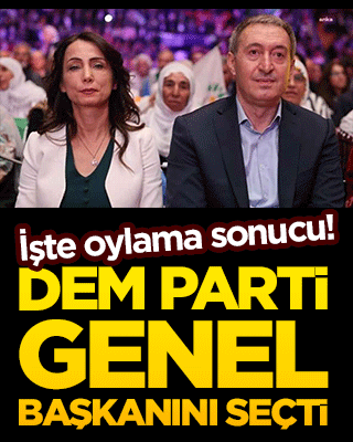 İşte oylama sonucu! DEM Parti genel başkanını seçti