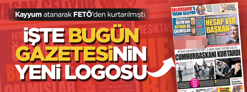 İşte Paralel'den kurtarılan Bugün gazetesinin yeni logosu