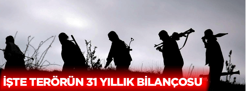 İşte PKK'nın 31 yıllık bilançosu!