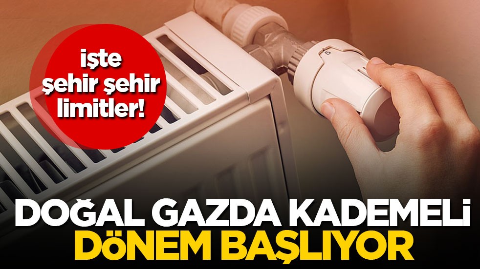 İşte şehir şehir limitler! Doğal gazda kademeli dönem başlıyor