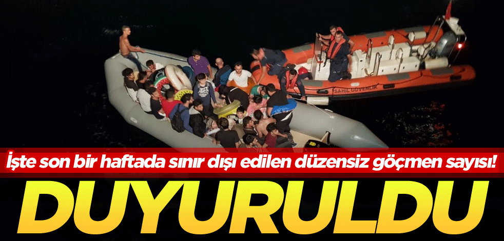 İşte son bir haftada sınır dışı edilen düzensiz göçmen sayısı! Duyuruldu