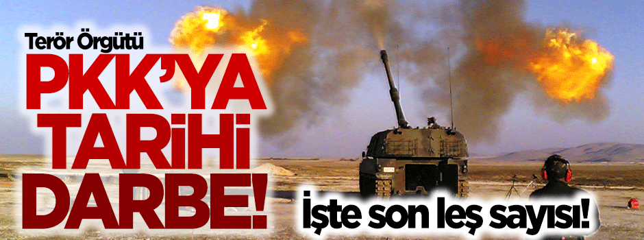 İşte son öldürülen PKK'lı terörist sayısı!