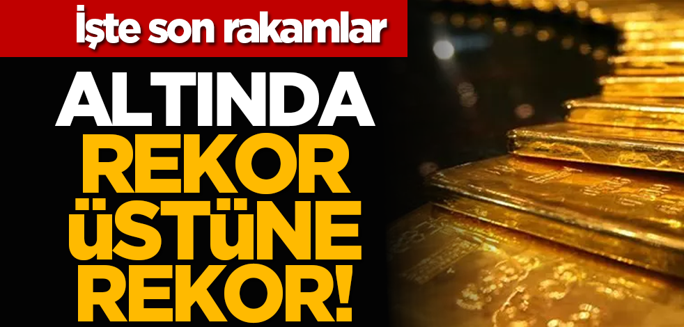 İşte son rakamlar: Altında rekor üstüne rekor!