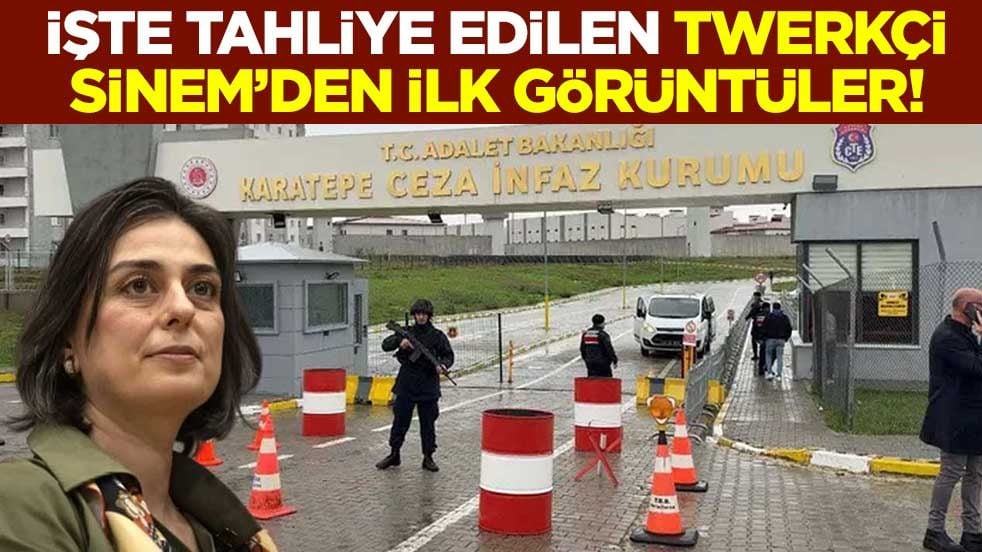 İşte tahliye edilen Twerkçi Sinem’den ilk görüntüler!