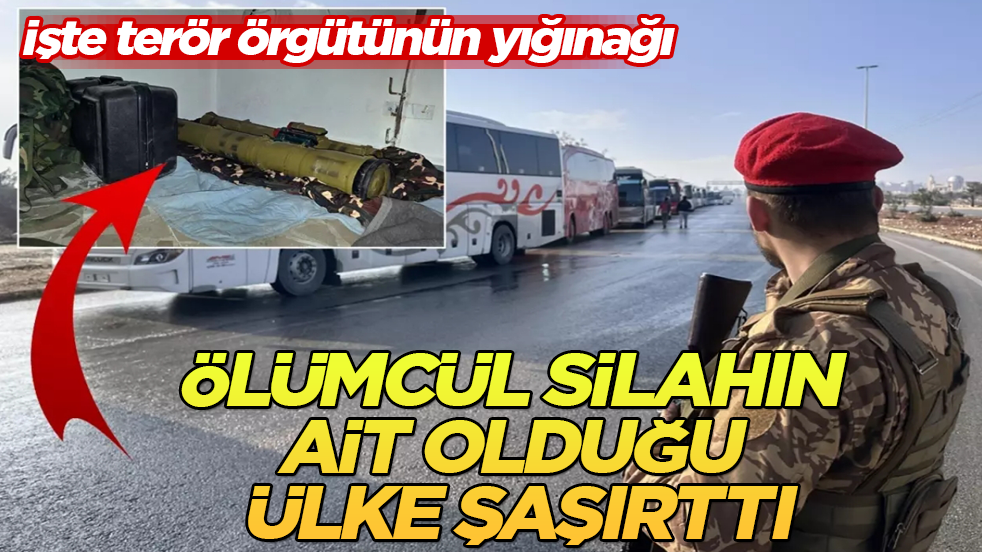 İşte terör örgütünün yığınağı! Ölümcül silahın ait olduğu ülke şaşırttı