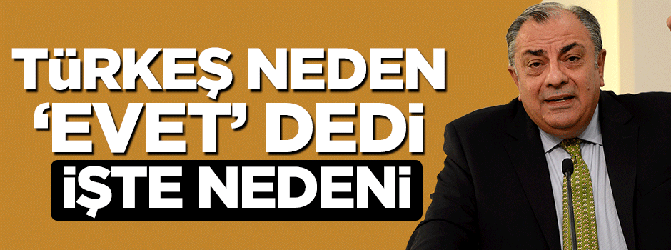 İşte Tuğrul Türkeş'in evet demesinin nedeni