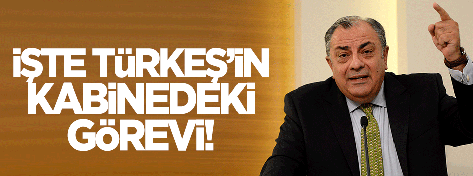 İşte Tuğrul Türkeş'in kabinedeki görevi