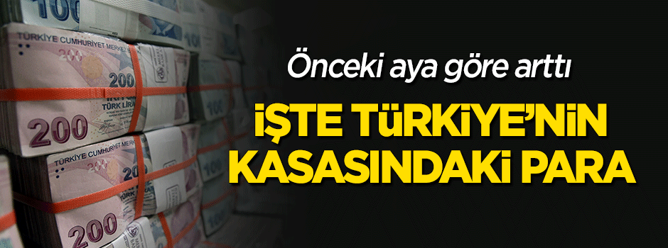 İşte Türkiye'nin kasasındaki para