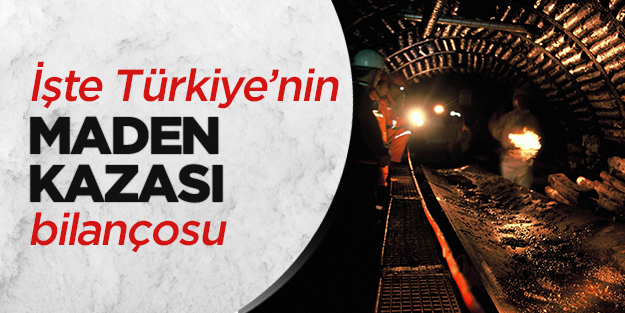 İşte Türkiye'nin maden kazası bilançosu