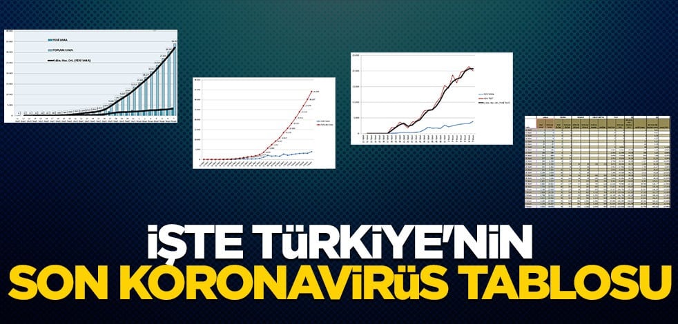 İşte Türkiye'nin son koronavirüs tablosu